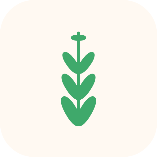 Sage icon: a green sage sprig on cream